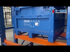 Stackbares und Klappbares Lagern Stahldrahtnetz Paletten Käfig Arbeitsbehälter Drahtnetz Palettenbehälter