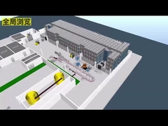 Vierwege-Shuttle-Wagen ASRS Automatisches Speicher- und Abrufsystem Radio-Shuttle-Rack