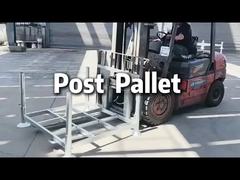 Abnehmbares Lagerhaus-Lagerung, feuerverzinkter Stahl, großer stapelbarer Metallstahl-Pfosten-Palettenregal