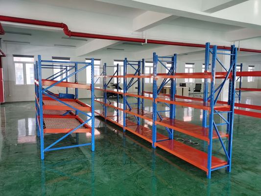 2 mm Spalte Q235 Stahlkarton Flow Racking 1000 kg Belastung pro Palette
