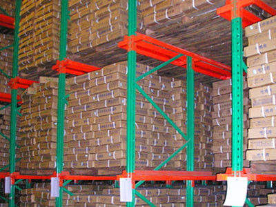 Durchfahrt durch Palettenregale 1000 mm X 1200 mm für die Lebensmittel- und Getränkeindustrie