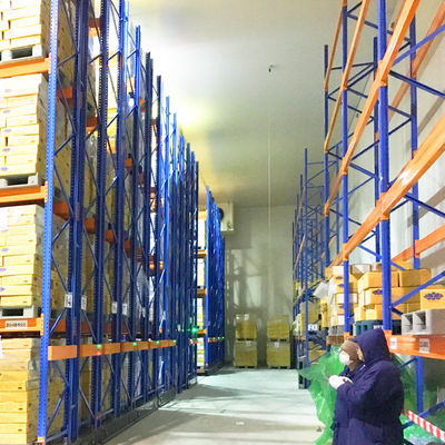 Elektrische mobile Palettenregale Schienengeführt Bodenbahnführung Offener Typ Elektrisches mobiles Regal Lagerregal