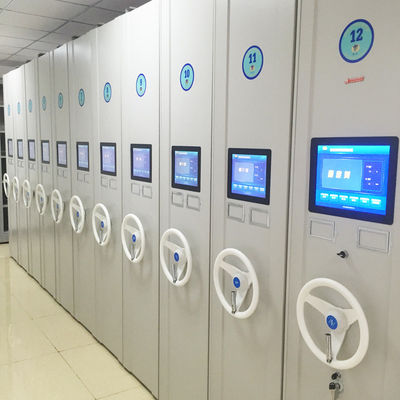 Intelligente elektronische Mobilregale Intelligente Archivregale Aufbewahrungsregale Stahl Intelligente Kompaktbibliotheken Aufbewahrungssysteme