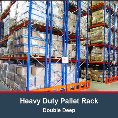 Doppel-Tiefe-Schwerlast-Palettenregal Selektives Palettenregal Lagerlagerlagerregal