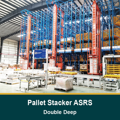 Doppel-Tiefen-Palettenstapler ASRS, automatisches Lagersystem und Abholsystem