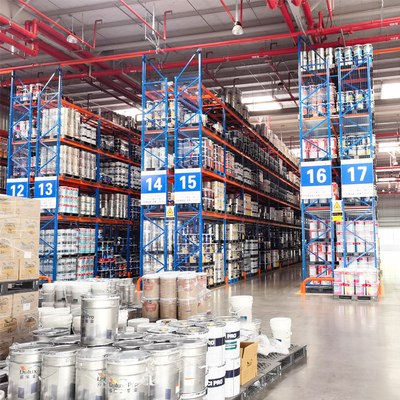 VNA-Rack sehr schmaler Gang Schwerlastrack VNA-Palettenregal Lagerlager-Lagerrack mit dreiseitigem Gabelstapler
