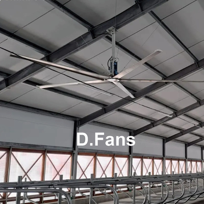 Große industrielle Ventilatoren für Werkstätten Große HVLS-Ventilatoren mit Kollisionsschutzblättern