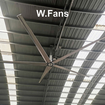Große industrielle Ventilatoren für Werkstätten Große HVLS-Ventilatoren mit Kollisionsschutzblättern