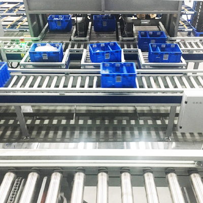 Kartonsortierung Fördersystem Flexible Schwerkraft Rollenfördersystem Logistik Sortierung Lagerlager Lagerregal
