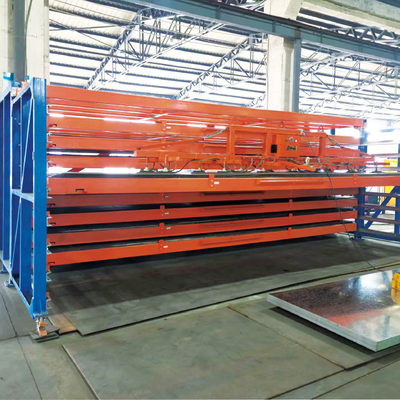 B39 Roll-out-Blattregal Schubladenregal Stahlplattenregal Schwerlastlagerlager