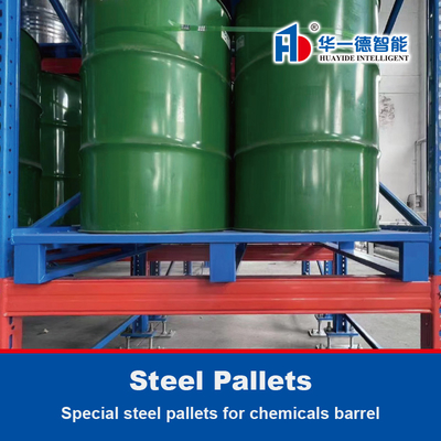 Spezielle Stahlpaletten für Chemikalienfass Eisenpaletten Metallpaletten für ASRS