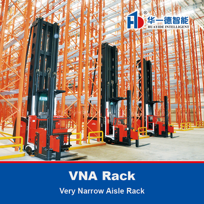 VNA-Rack sehr schmaler Gang Schwerlastrack VNA-Palettenregal Lagerlager-Lagerrack mit dreiseitigem Gabelstapler