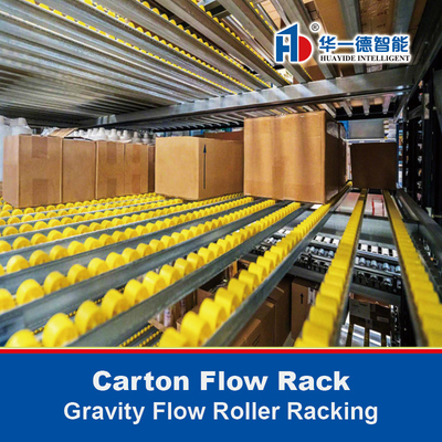 Karton-Flow-Rack Schwerkraft-Flow-Roller-Rack Karton-Flow-Rack Lagerrack