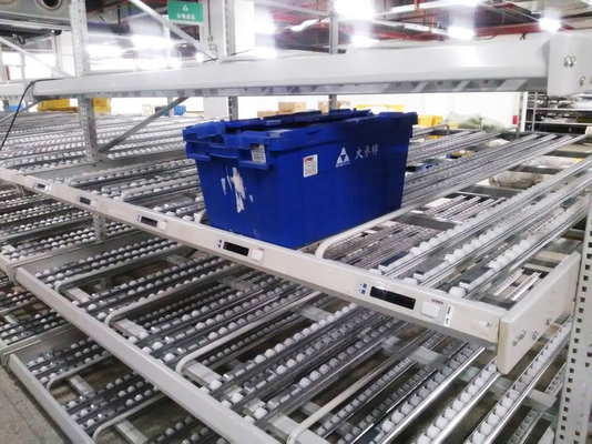 A24: Karton-Flow Racking Gravity Roller Racking Rollenförderständer mit Aluminiumlegierungswalzen