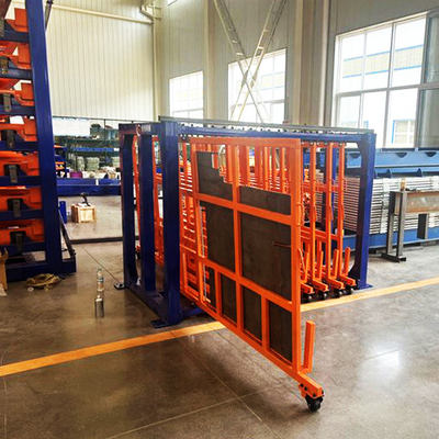 Vertikal ausrollende Blechregale Metallbleche Lagerregale Schubladenregale