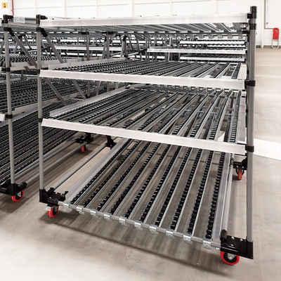 A45: Karton-Flow-Rack Schwerkraft-Flow-Roller-Rack Schwerkraft-Flow-Regal