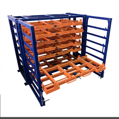 Ausrollen Metall-Struktur-Rack Schwerlast-Handbuch Horizontales Blech-Metall-Speicher-Rack Industriezweck