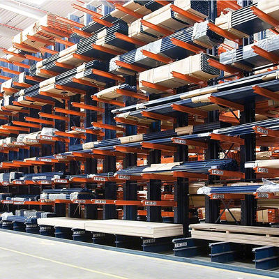 Q235B Stahl Schwerlast Kragarmregal System OEM pulverbeschichtet