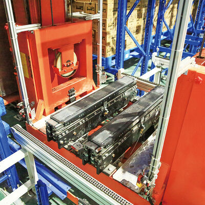 Staplerkran Boden-gestütztes SRM-Lager- und -Entnahmegerät ASRS Automatisches Lager- und -Entnahmesystem