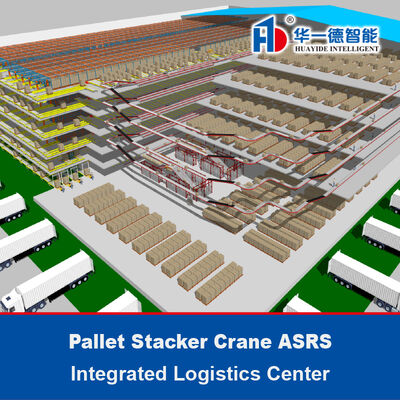 Integriertes Logistikzentrum Palettenstackerkran ASRS Automatisches Shuttle-Lagersystem