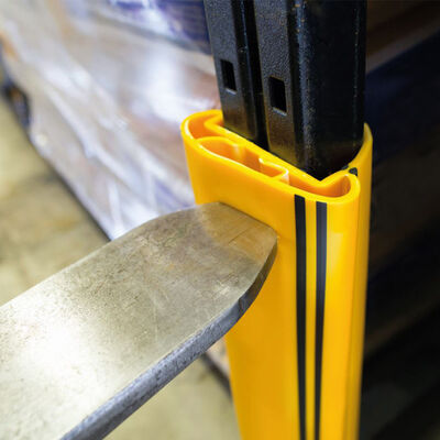 Schwerlast-Palettenregal-Schutz Lagerhalle Palettenregal-Säulen-Schutz Flexibler Kunststoffschutz Vertikaler Schutz