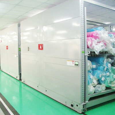 Fahrzeugteile 2.5T Last Elektrische mobile Regale mit Führungsschiene