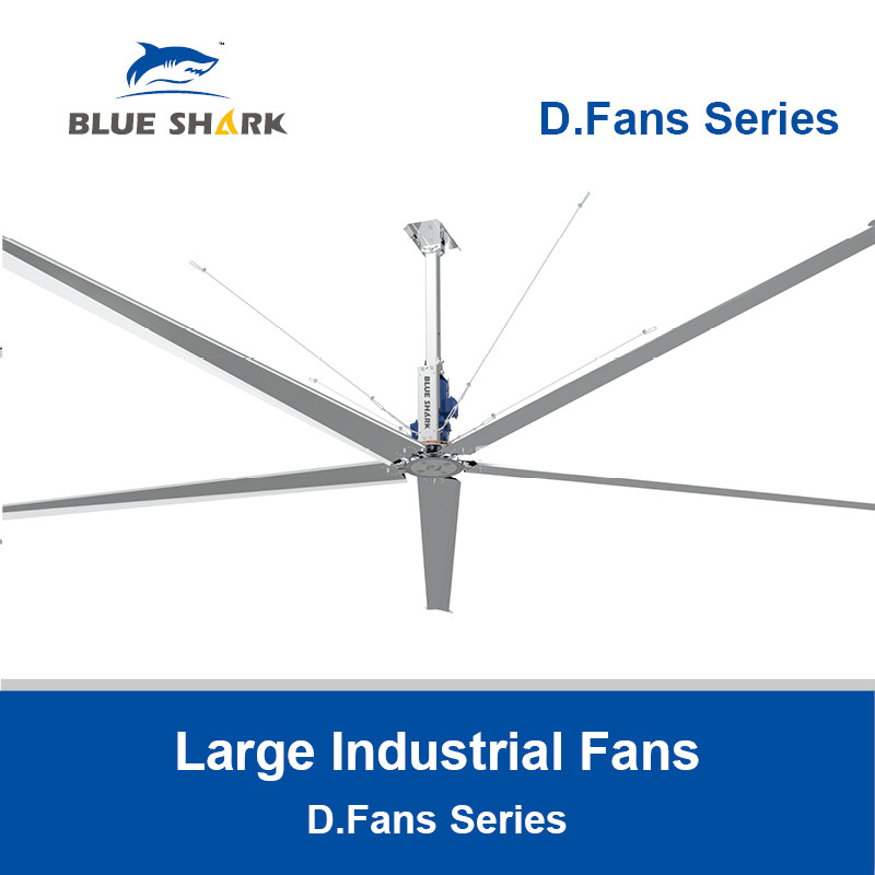 Große industrielle Deckenventilatoren für Lager große HVL-Ventilatoren für Fabrik D.Ventilatoren Serie