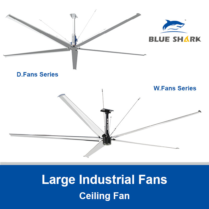 Große industrielle HVLS-Deckenventilatoren für Fabrikgroße Werkstattventilatoren