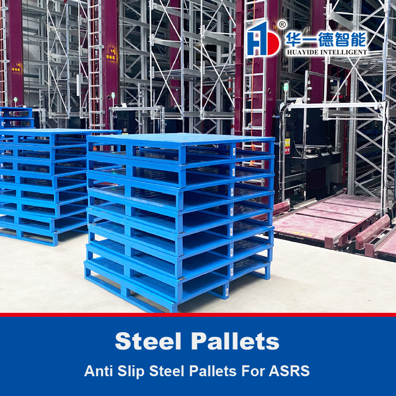 Anti-Rutsch-Stahlpaletten Eisenpaletten Metallpaletten für ASRS-Automatisches Speicher- und Abholsystem