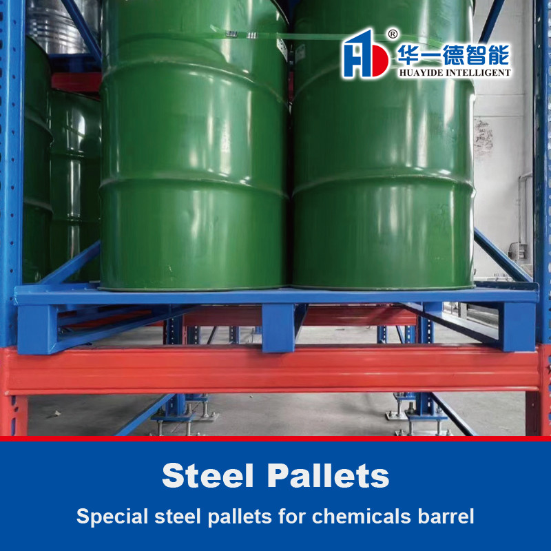 Spezielle Stahlpaletten für Chemikalienfass Eisenpaletten Metallpaletten für ASRS