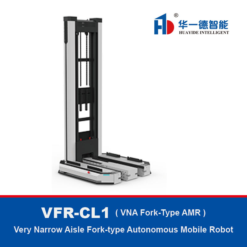 VFR-CL1,VNA Fork-type AMR,Very Narrow Aisle Fork-type Autonomous Mobile Robot CL Serie type 1 für die Stapelung und Handhabung von Paletten in Lagerhallen