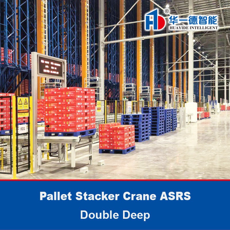 Doppelpaletten-Stacker-Kran ASRS, bodenunterstützte SRM (Speicher-Abrufmaschine), automatisches Speicher- und Abrufsystem, Zimmertemperaturlager und Kühllager